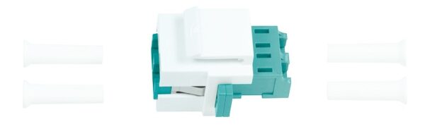 Produktbild MVT 204 002  -  LWL LC-Duplex Kupplung für den Einbau in Keystone Panels, Multimode
